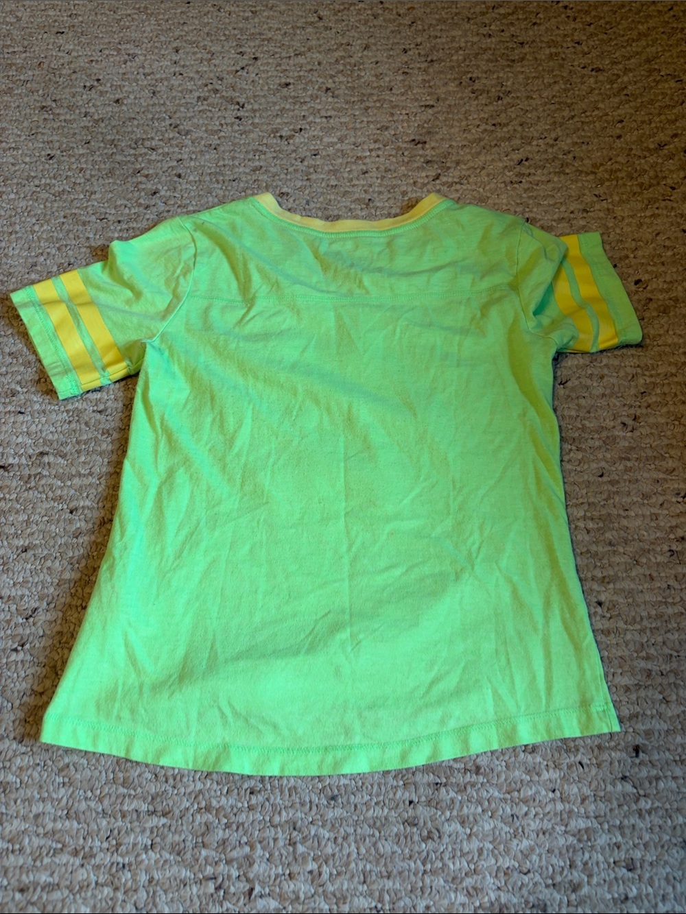 Justice Kids Girls Neon Green Short Sleeve Tee Shirt - Picture 2 of 4